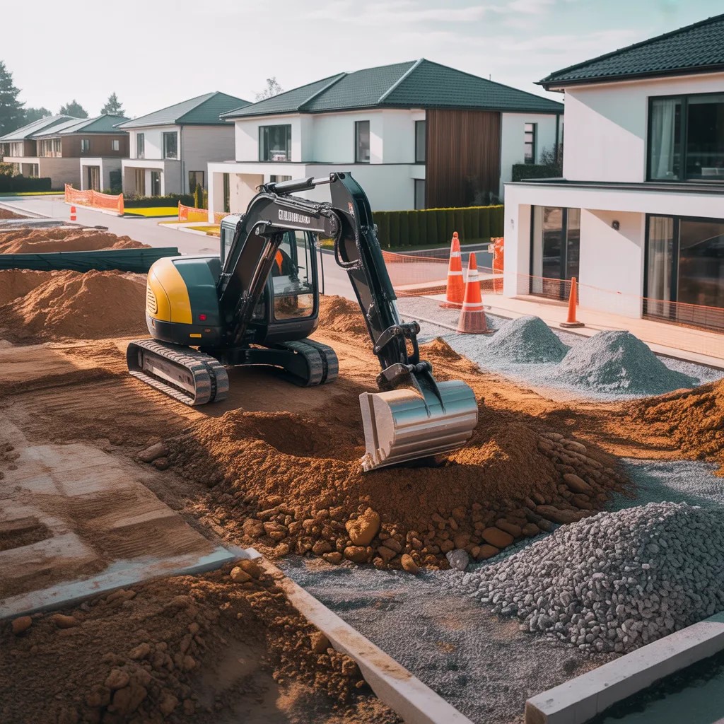 Grävning Schaktning