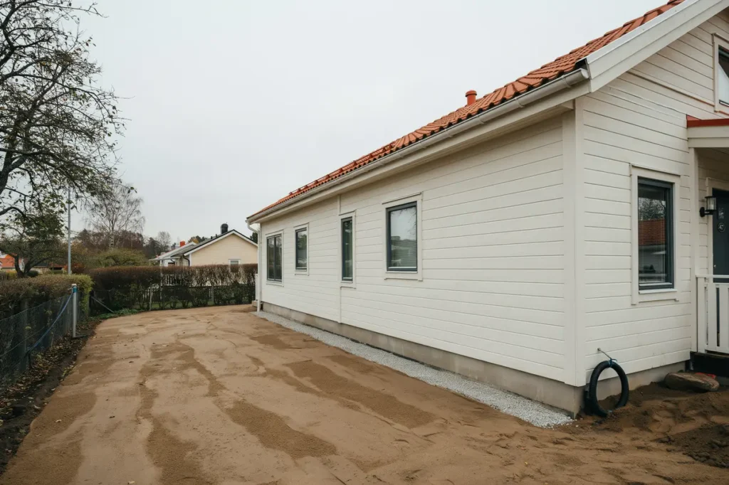 dr nering och terfyllnad kring villa i r cksta v llingby
