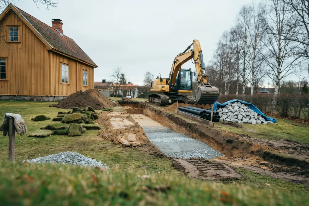 gr vning schaktning p villatomten smarta markarbeten som sparar tid pengar och bekymmer